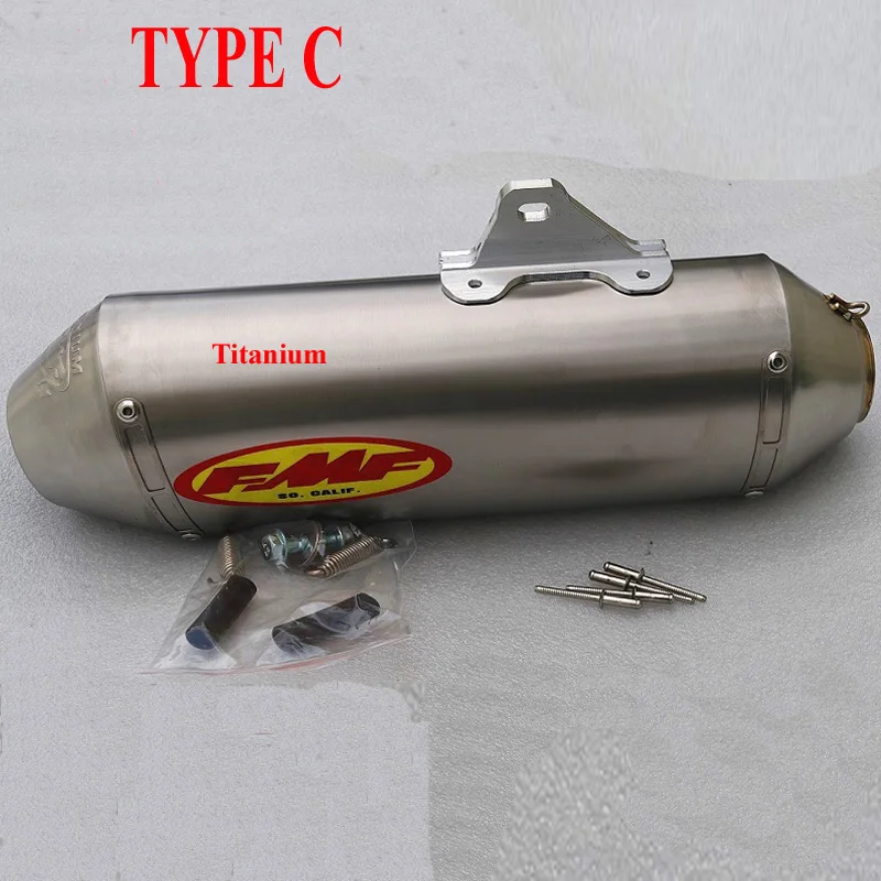 Modificado para requisitos particulares FMF motocicleta escape motocross z750 fz6 crf 230 cb400 er6n tmax500 ktm pitbike muffer