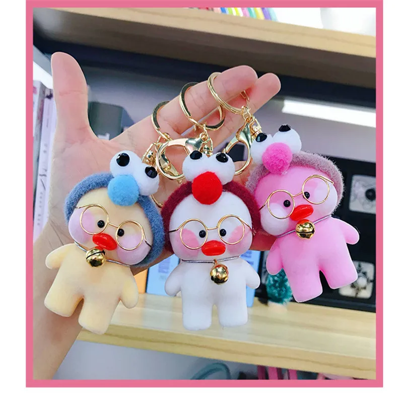6*8 5 см Lalafanfan милый брелок Kawaii Cafe Mimi желтая утка фигурка сумки украшения игрушки