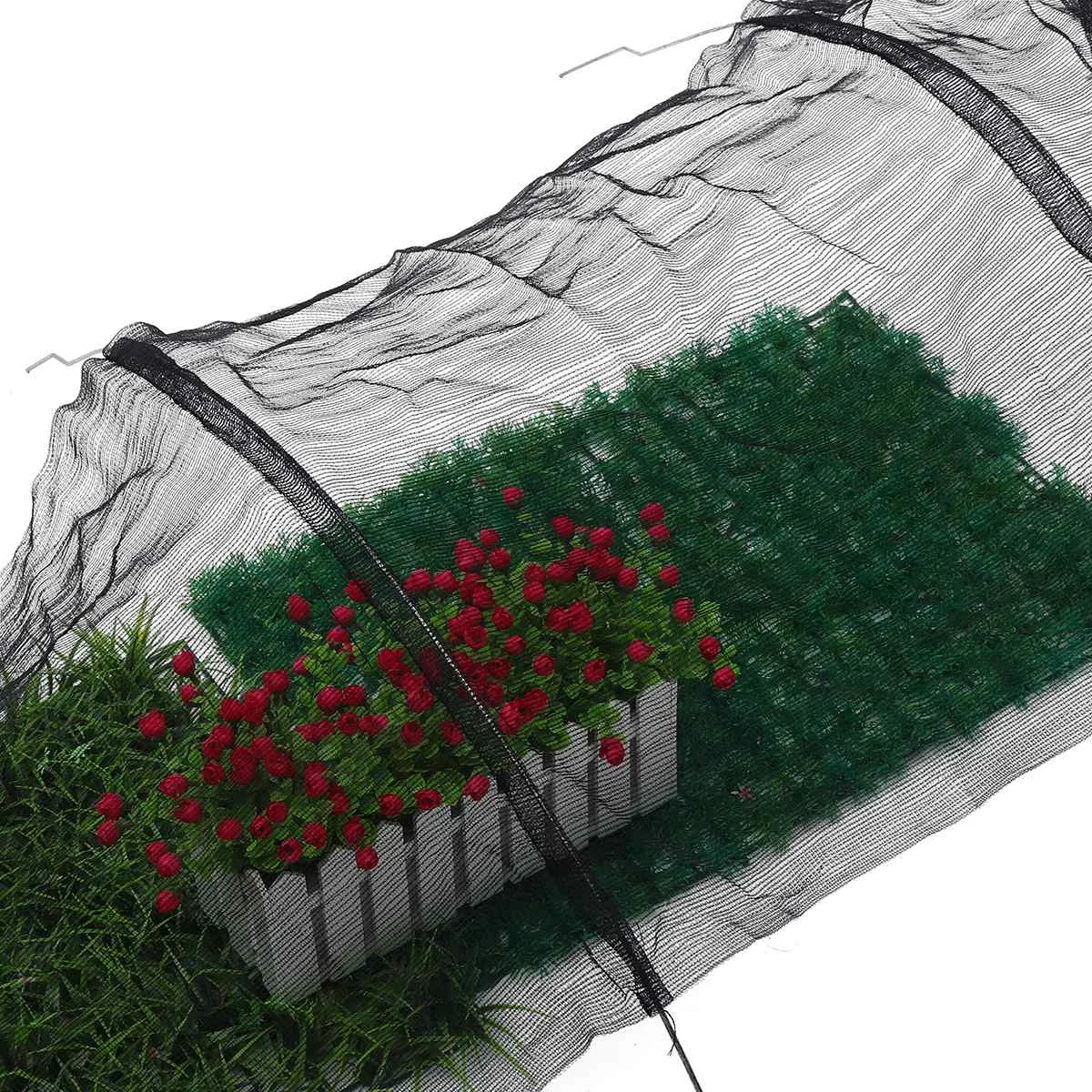 

Black Mesh Network Insect Bird Barrier net Prevent Vegetables Flowers Plant Greenhouse Garden bask sun shade net