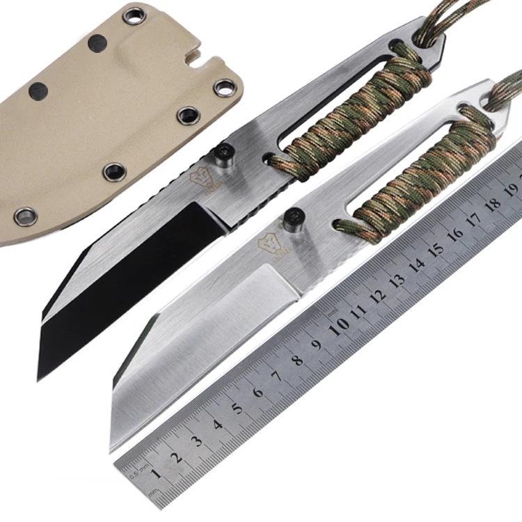 

New VOLTRON D2 Tactical Survival Fixed Blade Knife Sharp Small Hunting Knives Tactical Fixed Knife D2 Stainless Steel