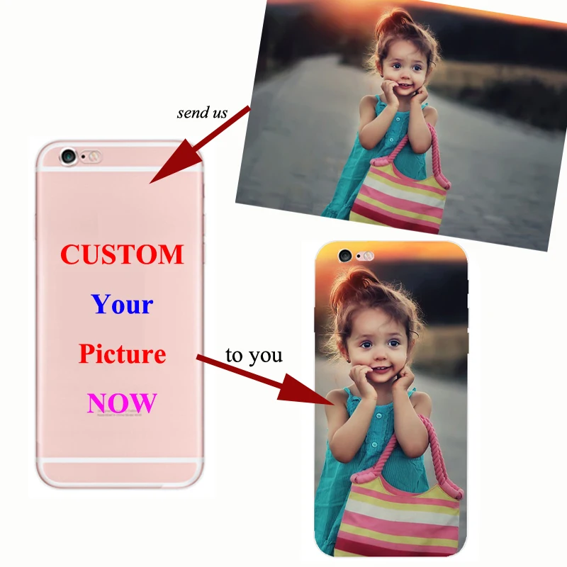 

Custom DIY Photo on Super Thin Soft TPU Silicone Cover Customized Image Print Phone Case for IPhone 5S SE 6 6S 7 8 Plus X XS MAX