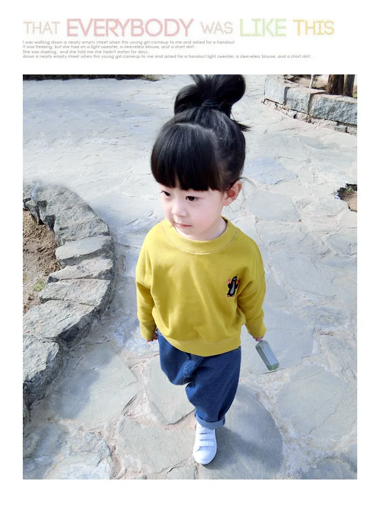 Джинсовые штаны для девочкек 2-3-4-5 лет на весну с висячим клином шагового шва Штаны джинсы Haren Детские штаны в Корейском стиле