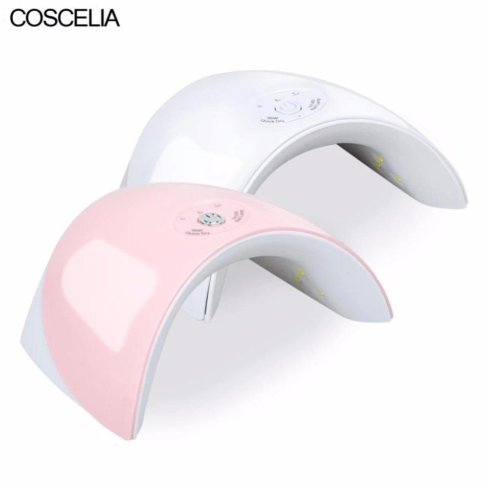 

COSCELIA UV LED Nail Lamp Dryer White And Pink Colors Nail Dryer For Nails Manicure Tools USB Plug Fit for All Gel Polish