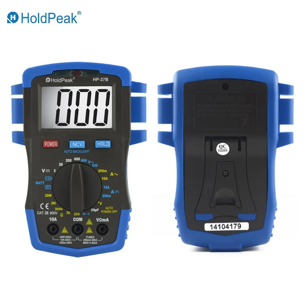 

Mini Multimeter HoldPeak HP-37B Digital Multimetro Voltmeter Ohmmeter Ammeter Testeur Electrique