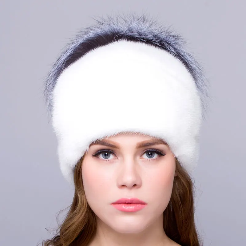 

Mink fur female winter hat warm natural fox fur design real fur hat beautiful fashion new discount free shipping high quality