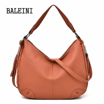 

PU Leather Handbags Big Women Bag High Quality Fashion Designer Female Casual Shopping Totes Tassel Shoulder Bags Ladies Purses