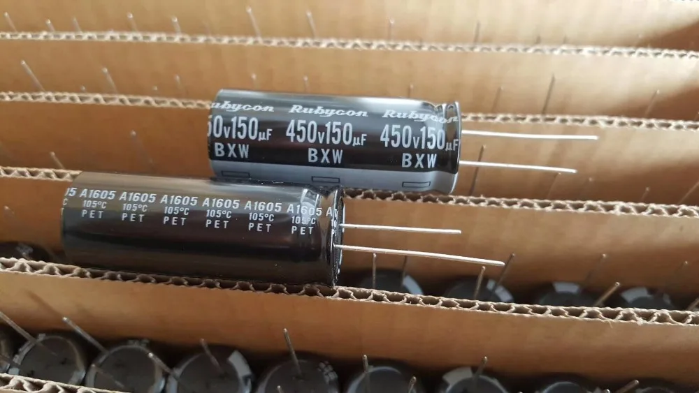 Promotion 25pcs Japan Ruby RUBYCON BXW 150uf 450v 18x45mm aluminum