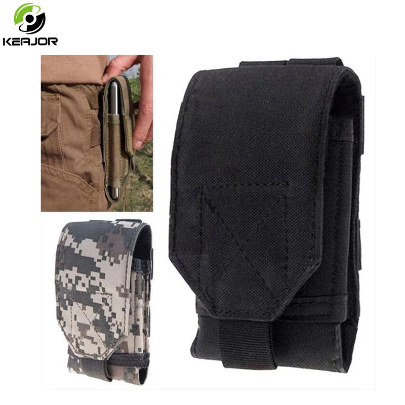 

For Oukitel K7 DOOGEE BL9000 case camouflage Runbo bag mobile phone hook-loop strap behind Holster cover for Blackview BV9500