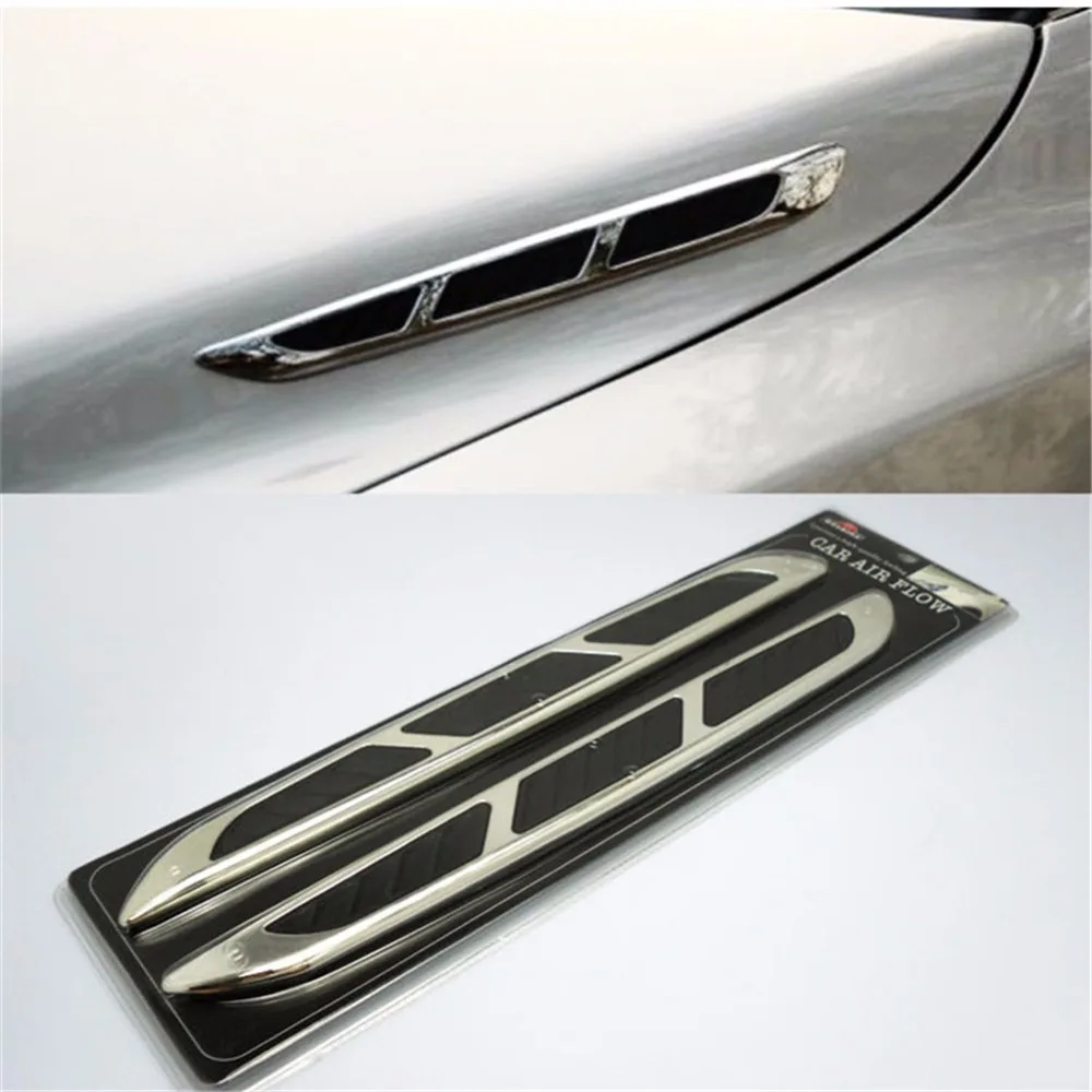 2X Universal Car Sticker Air Intake Flow Vent Outlet Sticker Decoration Sticker Car Styling