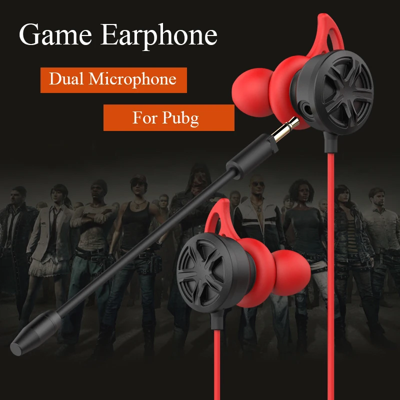 Gaming Earphone Headset With Dual Mic Gaming Earphones Mini PC Gamer With Clear Volume Control For PUBG CSGO Casque Games (2)