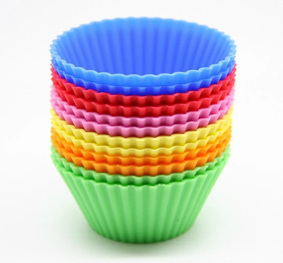 

Candy Color Cupcake Liners Mold 7CM Muffin Round Silicone Cup Cake Tool Bakeware Baking Pastry Tools Kitchen Gadgets