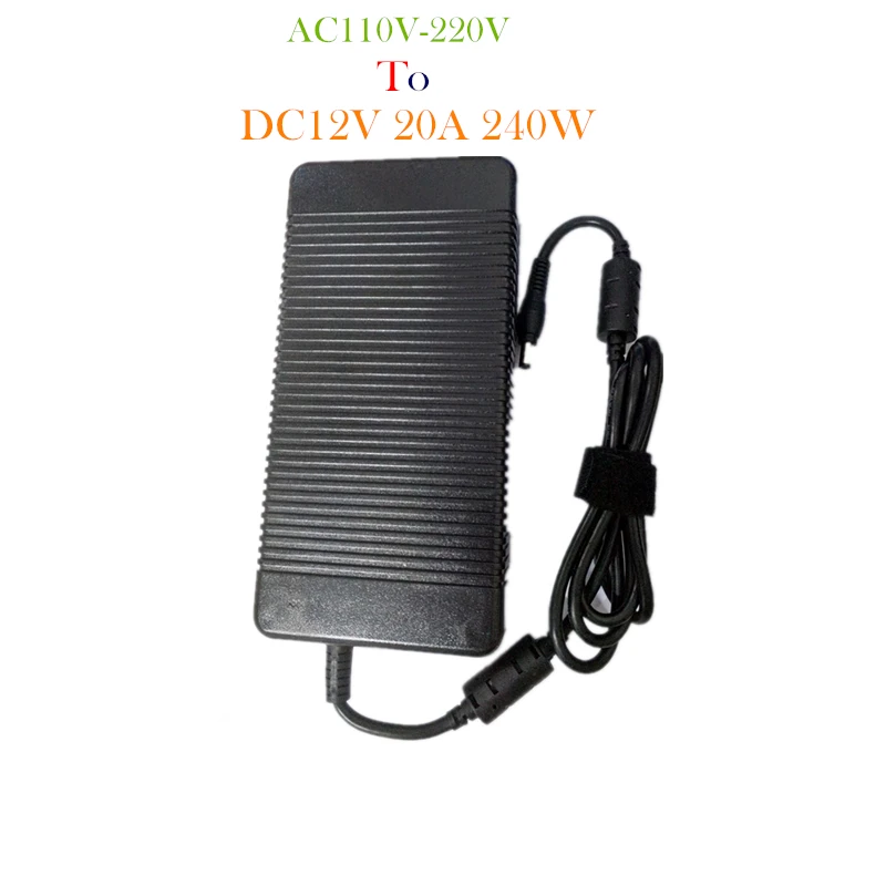 DC 12V 20A 240W Power Supply Transformer Switch AC 110V / 220V To DC 12V 20amp Switching Adapter Converter Driver for LED Strip universal laptops adapter dc6 0x3 7 converter power connectors 240w to 7 4x5 0mm 5 5x2 5mm 5 5x2 1mm 4 5x3 0mm