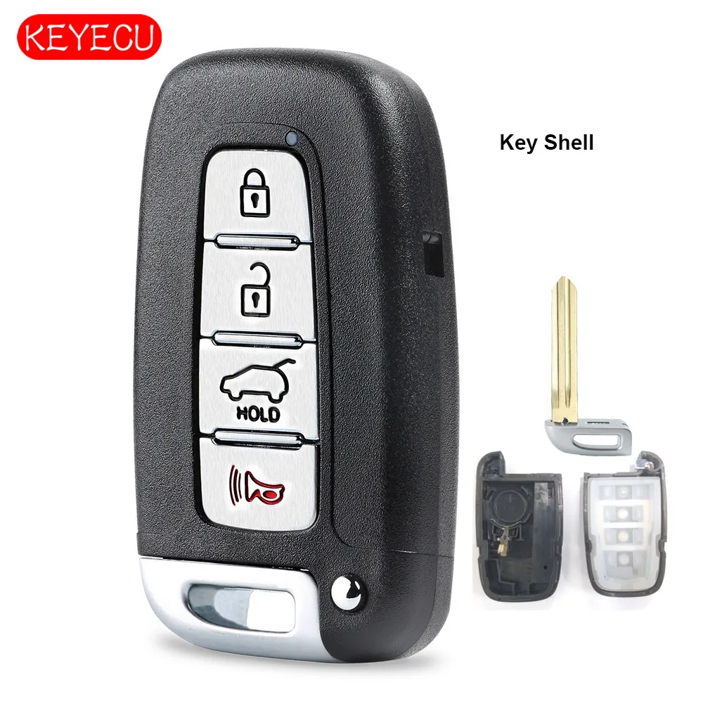 

Keyecu Replacement Smart Remote Key Shell Case Fob 4 Button for Hyundai Kia FCC: SY5HMFNA04