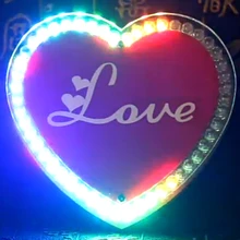 Красочный светодиодный набор для самостоятельного изготовления в форме сердца, набор для обучения пайки, творческие подарки, светодиодный электронный набор для самостоятельной сборки, источник питания от батареи АА