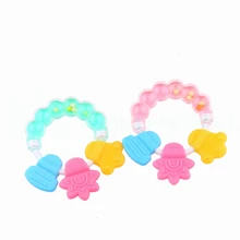 אמא ומלאך קלאסי תינוק Teehters רך שיניים מקל Teether ללעוס צעצוע עבור תינוק ילדים סיליקון מזון מזין משלוח חינם, כדי-020