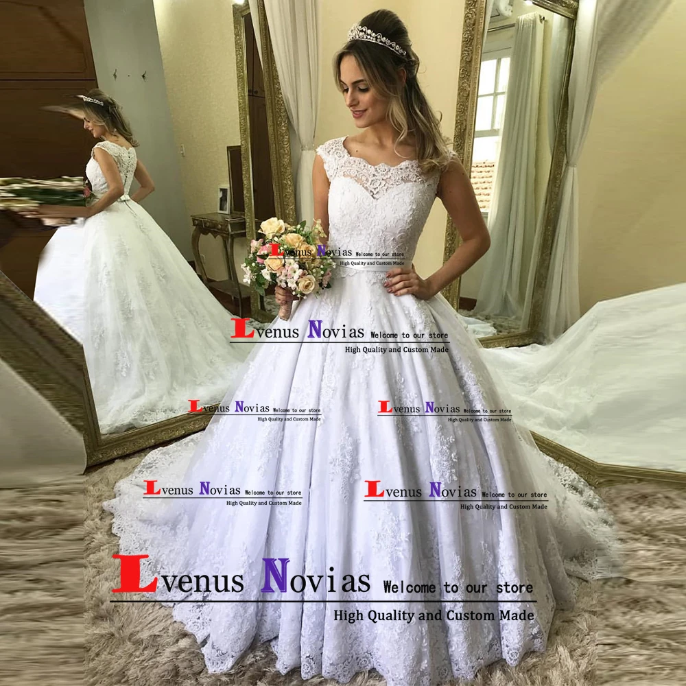 

Vestido De Noiva Plus Size Sexy Bridal Dress Vintage Lace Ball Gown Wedding Dresses 2019 Wedding Gowns Robe de Mariee trouwjurk