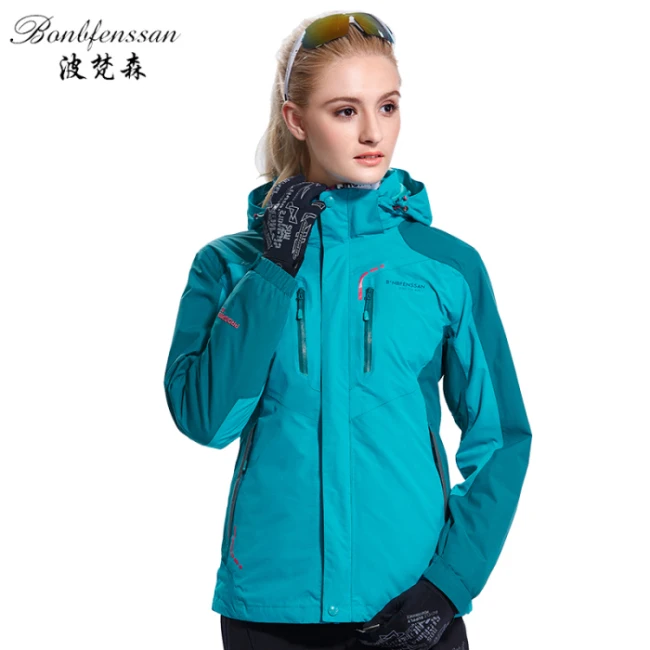 Женские зимние куртки 3 в 1 из флиса, водонепроницаемые, ветрозащитные, теплые, для спорта на открытом воздухе, треккинга, туризма, альпинизма, 8883B - Цвет: blue