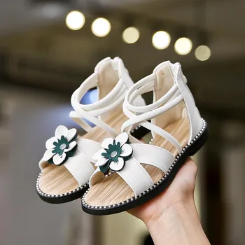 

CHAMSGEND Erkek Bebek Sandalet Toddler Infant Kids Baby Girls Casual Single Flower Zip Melissa Shoes Girls Sandals Flower MAR18