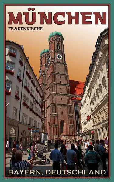 Германия Octoberfest пиво питьевой традиции путешествия Ad Beauty View ретро ВИНТАЖНЫЙ