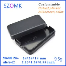 50 шт. много, 54*34*14 мм черный szomk DIY блок управления инструмент корпус пластиковый бокс для электроники пластиковый корпус