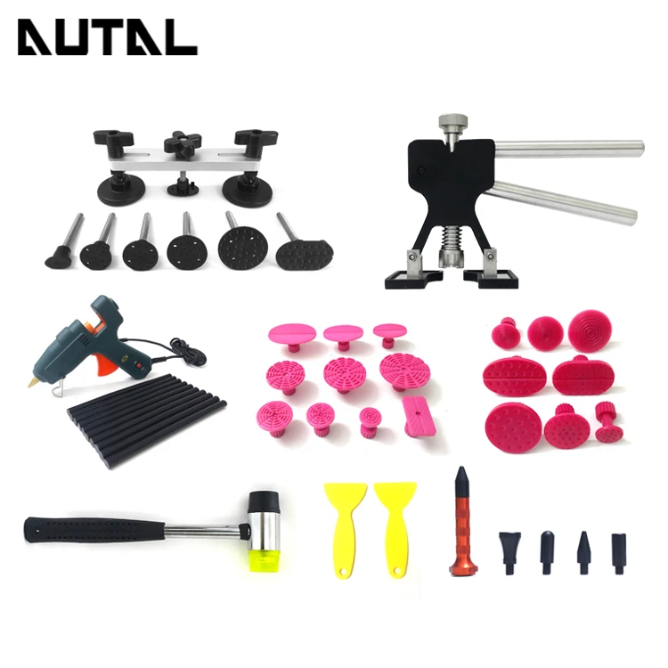 

2016 Brand New Sheet Metal PDR Tool Sets Pulling Bridge Glue Tabs Tap Down Pen Car Paintless Dent Repair Removal Kits
