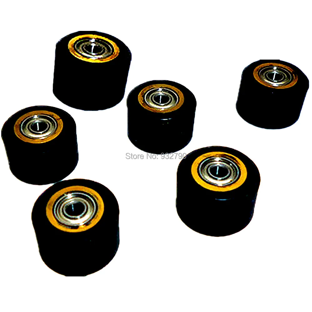 

1/2/3/4/5/6pcs 5mmx11mmx16mm Pinch Roller Copper Core Printer Parts for Roland Vinyl Plotter Cutter Cutting Paper Pressing Wheel