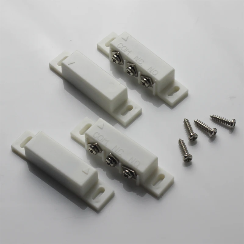 

JERUAN (2 pairs) Magnetic Reed Switch Normally Open or Closed NC NO Door Alarm Window Security
