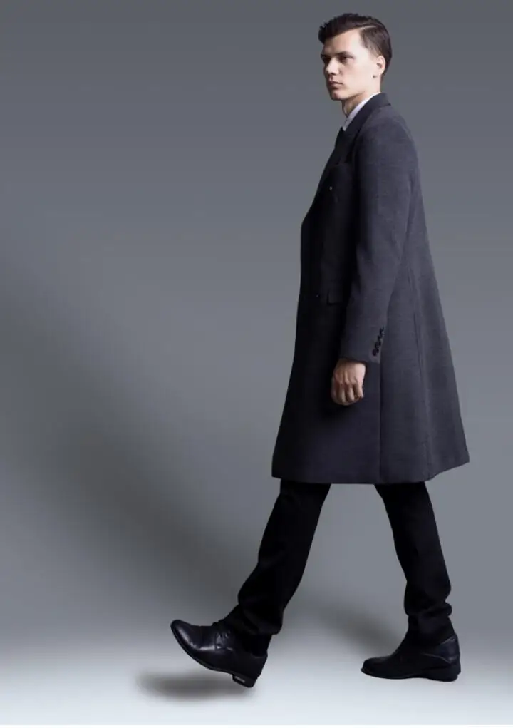S-6XL! Классический стиль, мужской тонкий шерстяной Тренч, мужское кашемировое длинное пальто, мужская осенне-зимняя одежда, пальто! S-6XL
