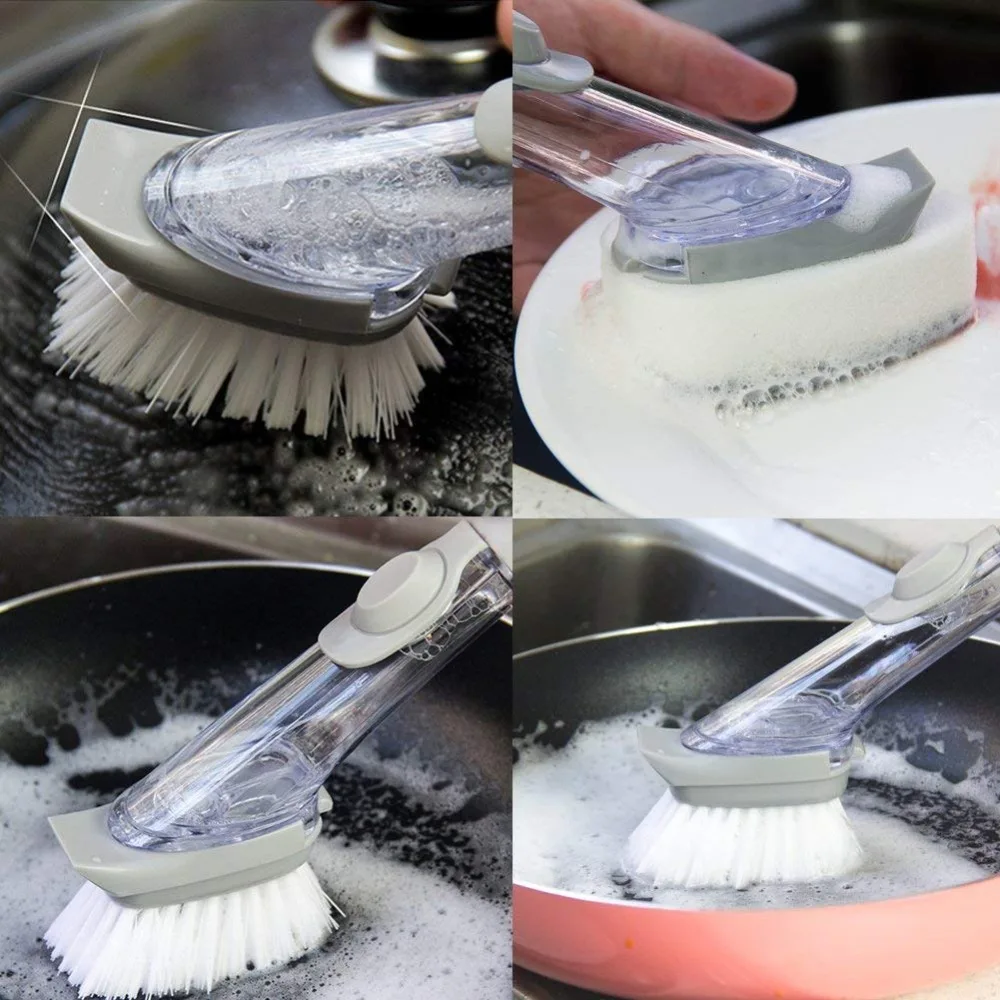 Household Merchandises Hydraulic Type Cleaning Pot Brush Cleaning
