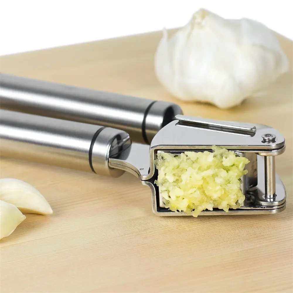 Garlic Press Stainless Steel Garlic Crusher Press Tool Fruit&Vegetable