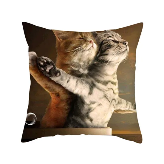 Fuwatacchi 3D Милый принт с животными наволочка для подушки из полиэстера стильная собака кошка Орел диван для спальни домашний декор Аксессуар Чехол для подушки - Цвет: PC04879
