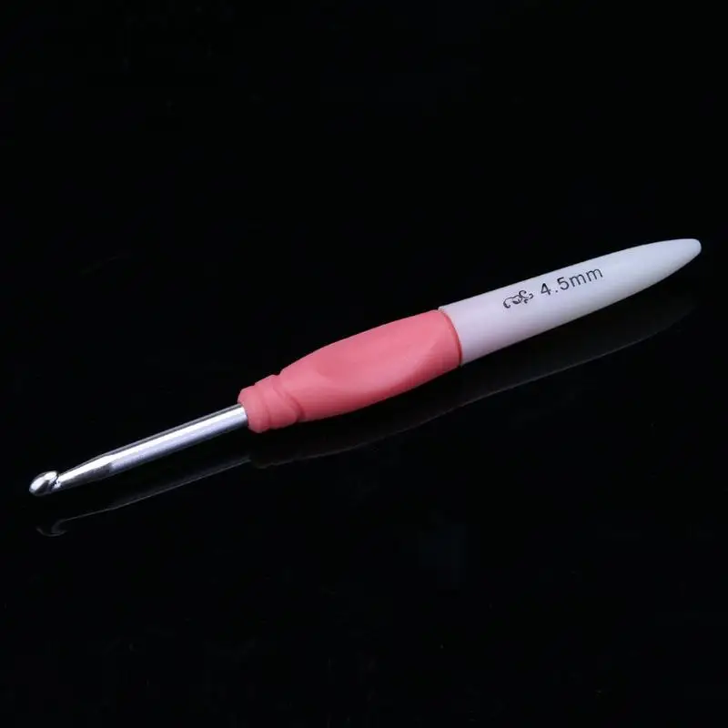 2,5-6,0 мм 8 шт. набор вязальных спиц ярких цветов мягкая пластиковая алюминиевая ручка для вплетать в пряжу крючки для вязания крючком