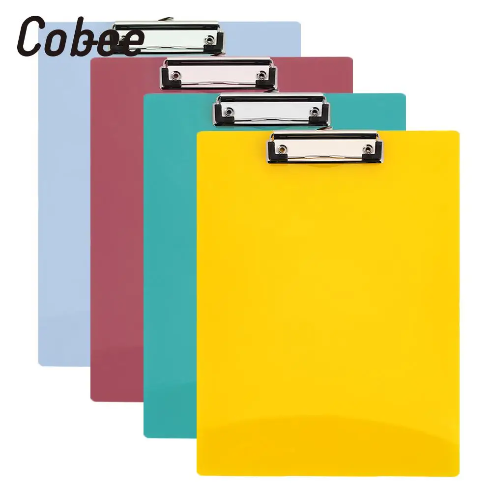 Paper Clip Board PP File Folder Stationery A4 Writing Pad Office 