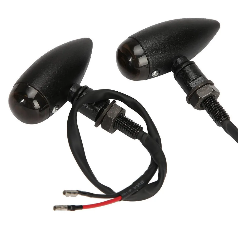 

Krator 2PCS Motorcycle Turn Signal LED Bullet Blinker Indicator Light 12V CNC
