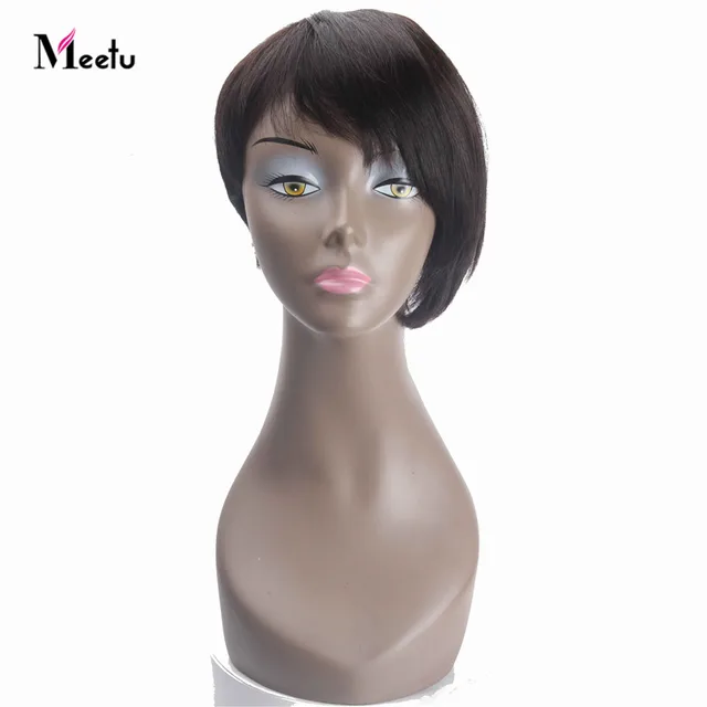 Meetu Brazilskij Pryamoj Parik 8 Quot Korotkie Chelovecheskie Volosy Pariki Dlya Chernyh Zhenshin Naturalnyj Chernyj 1b Korotkij Bob Pariki S Chelkoj Ne Remi Kupit Nedorogo V Internet Magazine S Dostavkoj Sravnenie Cen