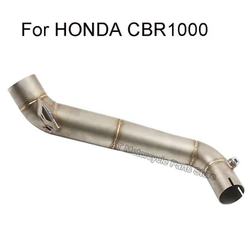 

Motorcycle Exhaust Muffler Link Pipe Titanium Alloy Middle Link Pipe For For HONDA CBR1000 08-16 Year