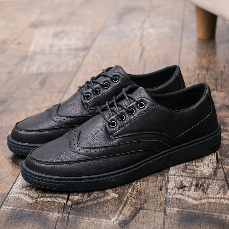 men dress shoes leather brogue oxfords luxury italian brand retro classic male footwear cool designer comfort dress flats for me (13)