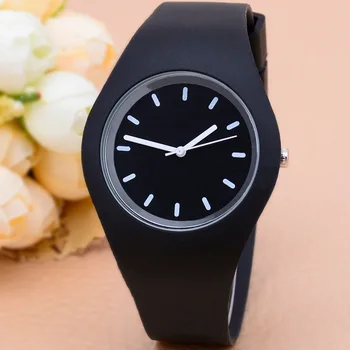 

Woman Watch Wish Explosion Models Silicone Watch Leisure Jelly Candy-Colored Geneva Ms Quartz Ultra-Thin Watch