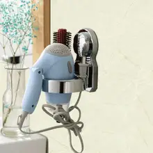 Настенный держатель, принадлежности для ванной комнаты, водонепроницаемый фен, держатель для волос на присоске