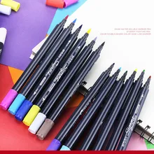 12 18 24 Цвета/комплект графический Рисунок Manga чернила на водной основе Pigma Цвет Twi Совет Brushand концом эскиз книги по искусству маркером