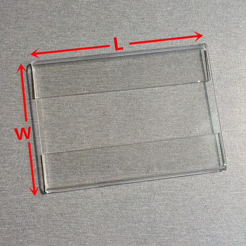 Акриловый t1.2 мм пластиковый прозрачный держатель для именных карт знак ценник этикетка ID шоу реклама дисплей бумага продвижение 100 шт