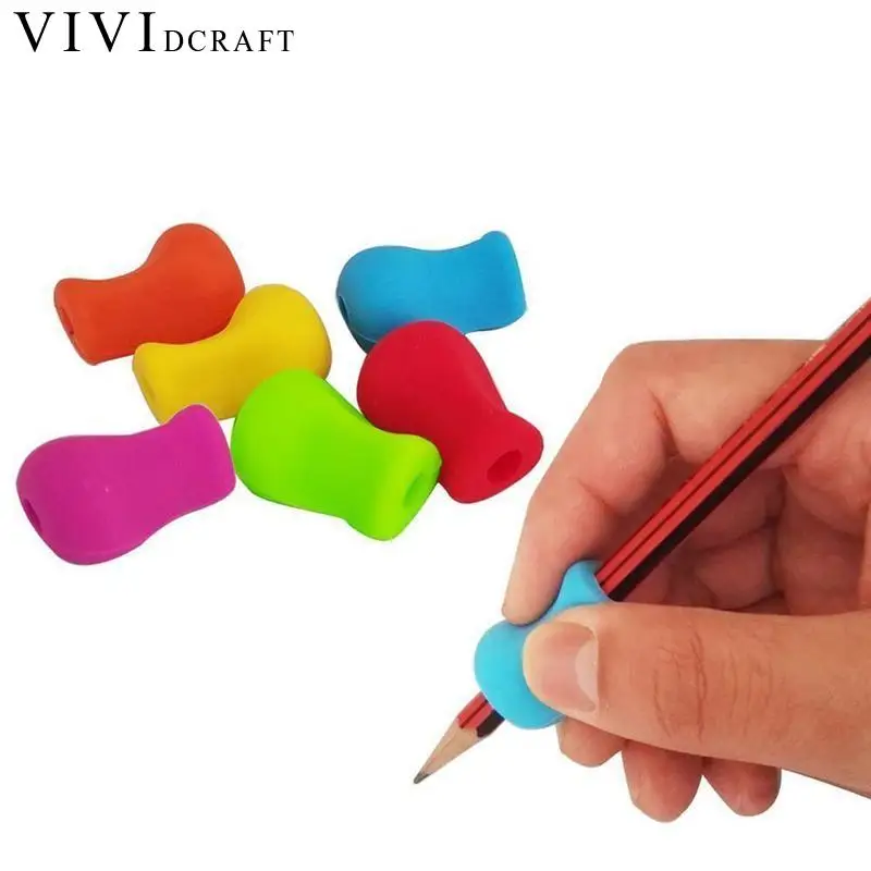 Vividcraft 5 шт./лот держатель для карандашей и ручек захват для помощи в письме коррекция осанки карандаш устройство захвата инструмент Нескользящие корректирующие принадлежности