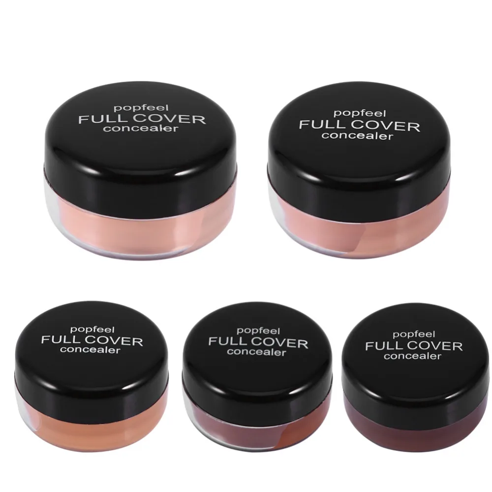 Popfeel Full Cover Concealer 5 Colors Makeup Set Primer Contour Palette