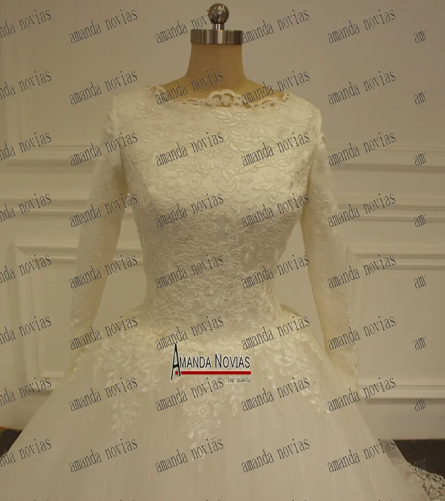 Пышное Бальное Платье с длинными рукавами свадебное платье мусульманское