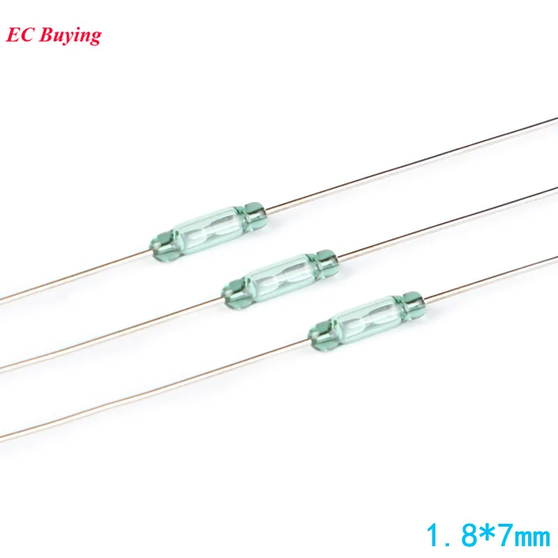 

10Pcs 1.8*7mm Reed Switch Sensor Magnetic Reed Switchs Normally Open 100% Original DIY Electronic Kit 1.8X7mm NO