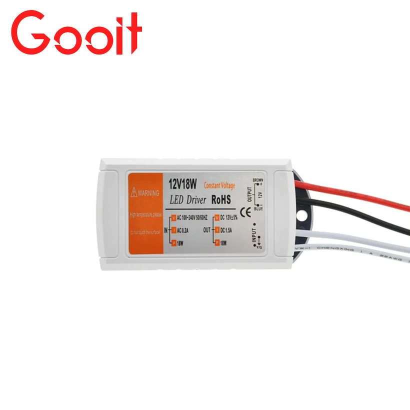 Блок питания для светодиодной ленты 12 В 220 А 18 Вт|bulb driver|adapter transformersupply 12v |