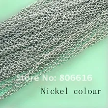 Акция! 100 м 3 мм/шир. Никель/Белый позолоченный металл ссылка Цепи штуцеры ювелирных изделий Цепочки и ожерелья цепь