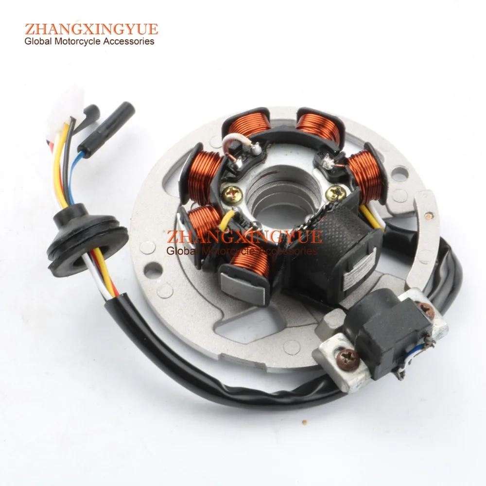 

7 coil 6 wire AC Magneto Stator for YAMAHA Aerox 50 Axis50 Breeze50 JOG50 R AC JOG RR 50 LC Neos 50 Why50 zuma50 2T