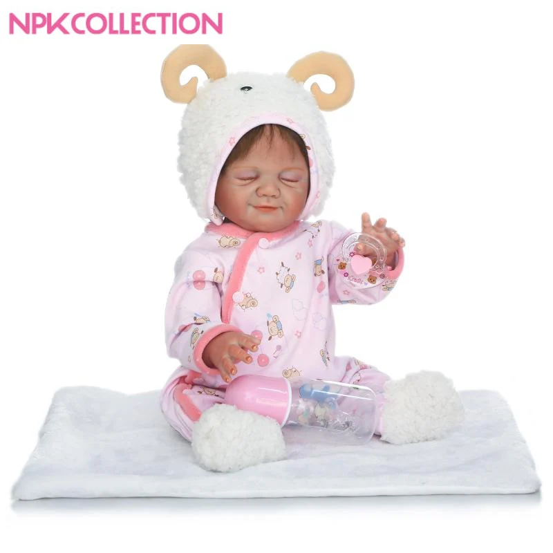 

Doll reborn girl toy 20" full body silicone reborn babies for child bebe gift menina bonecas reborn can enter water