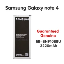 

Original Samsung Battery For Galaxy note 4 EB-BN910BBE EB-BN910BBU Replacement Batteria NFC N910A N910U N910F N910H 3220mah